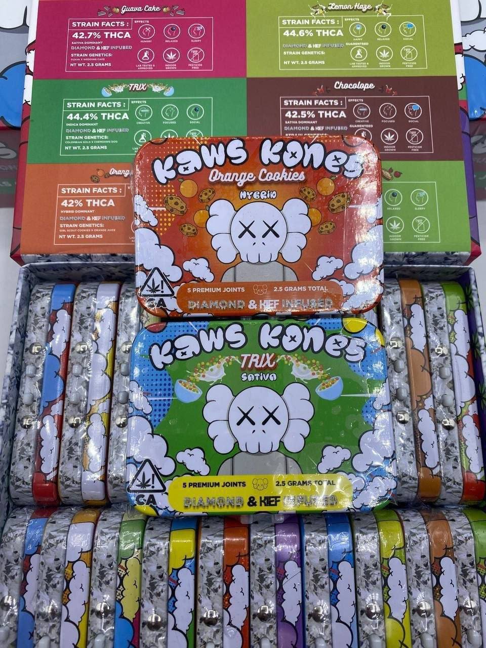 Kaws Kones Diamonds + Infused Kief 5 Premium Joints - Image 2