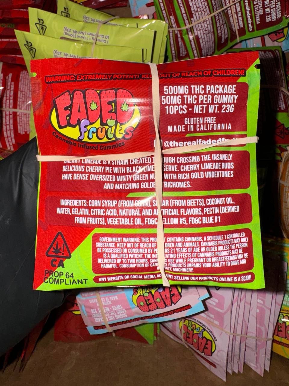 Faded Fruits 500MG Gummies - Image 4