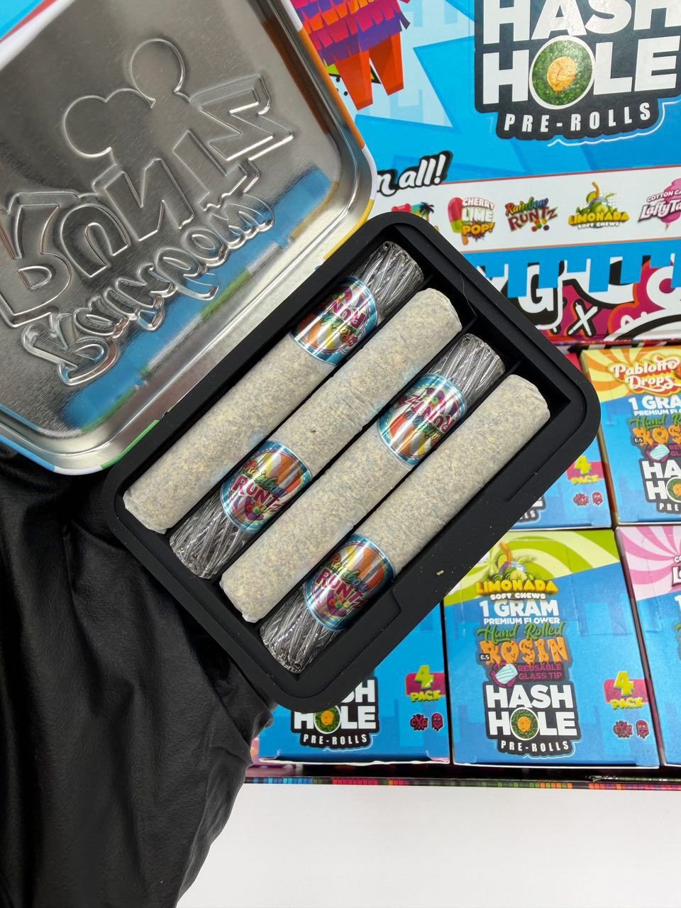 PIÑATA BOX 1G Rosin Hash Hole Pre-Rolls
