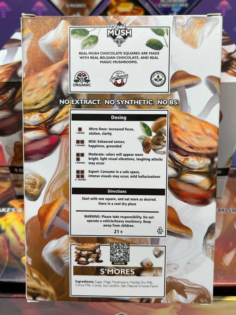Real Mush Psilocybin 4G Chocolate Square Bars - Image 2