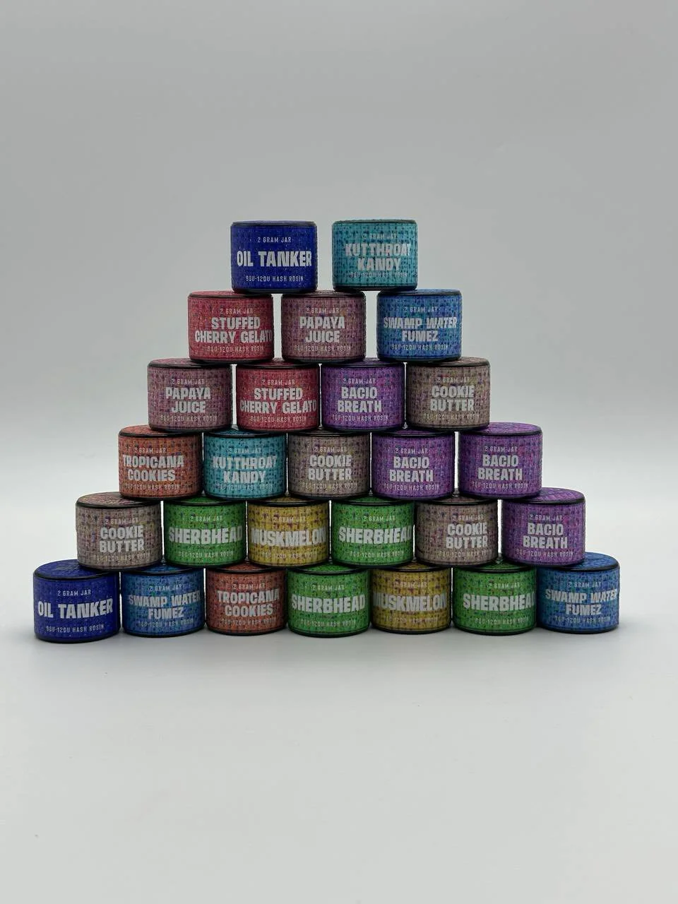 hash rosin 2 Gram Jars