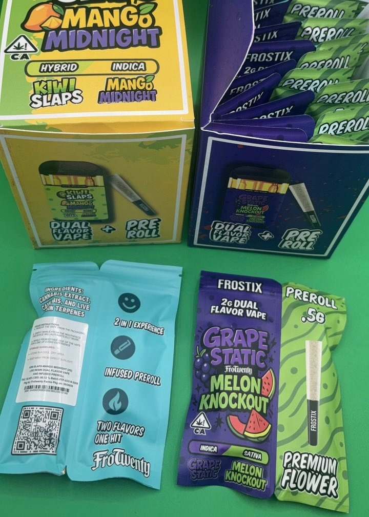 Frostix 2G Dual Flavor Vape + 0.5G PreRoll - Image 2