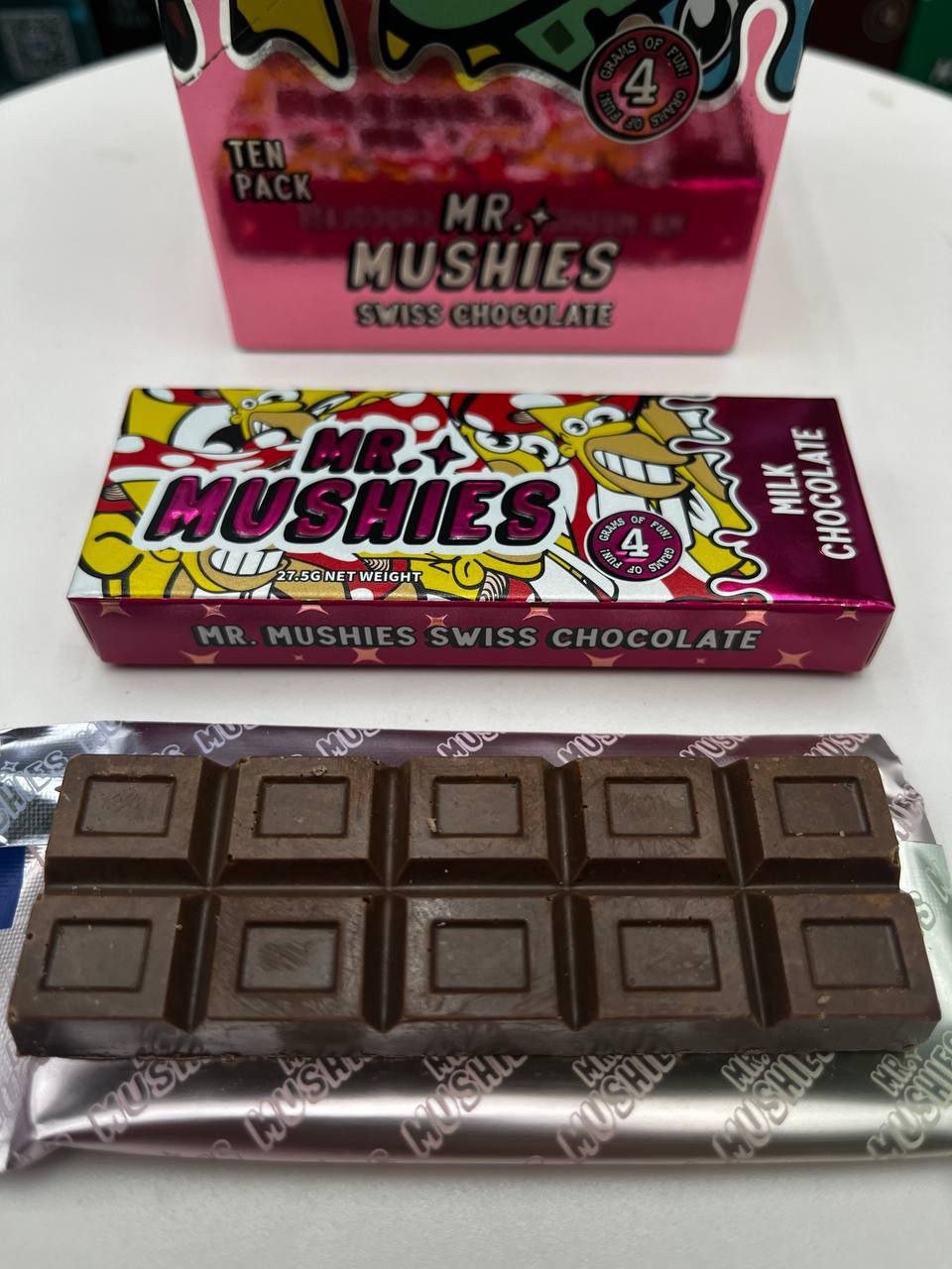 Mr Mushies Swiss Chocolate 4G Bars - Image 7